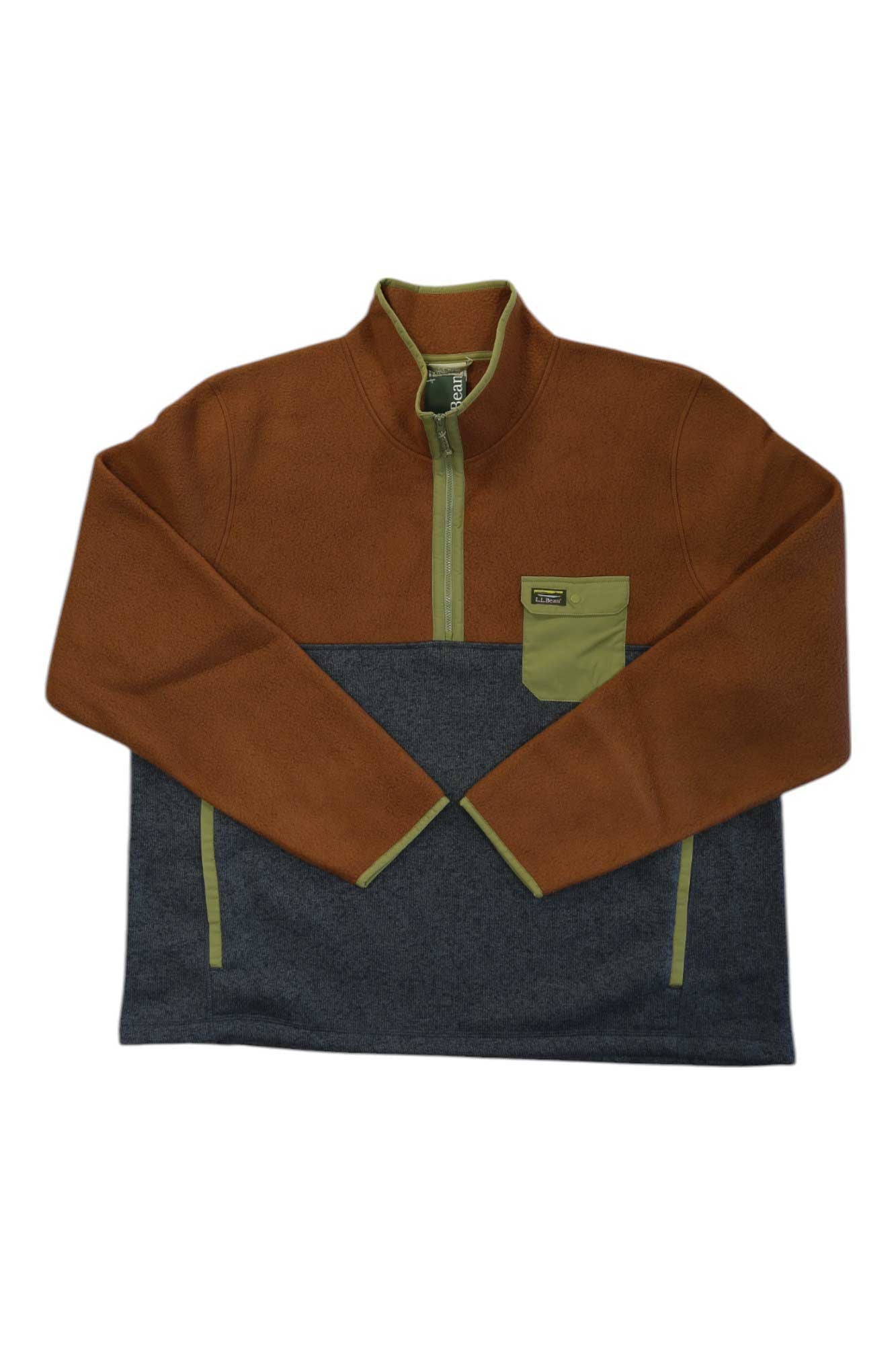 L.L.Bean Mens Hybrid Fleece Sherpa Pullover L.L.Bean