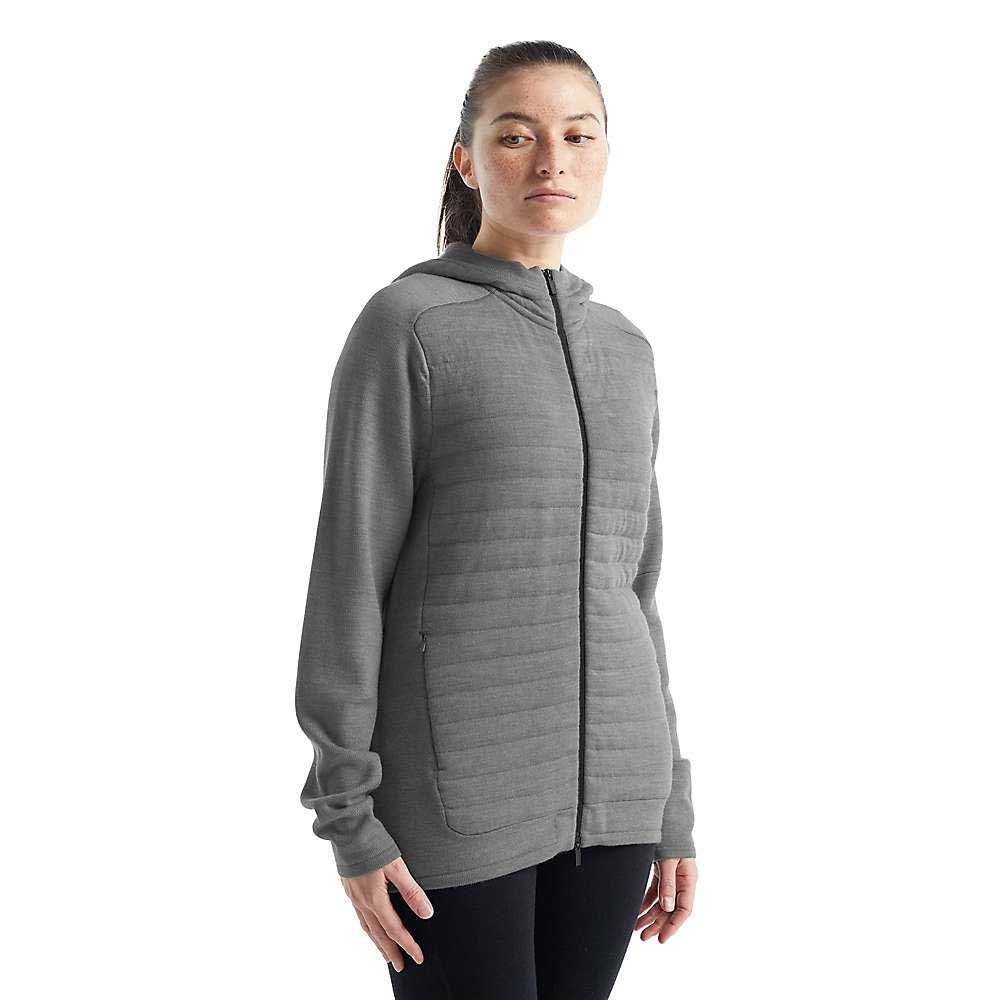 Icebreaker Womens ZoneKnit LS Zip Hoodie Icebreaker