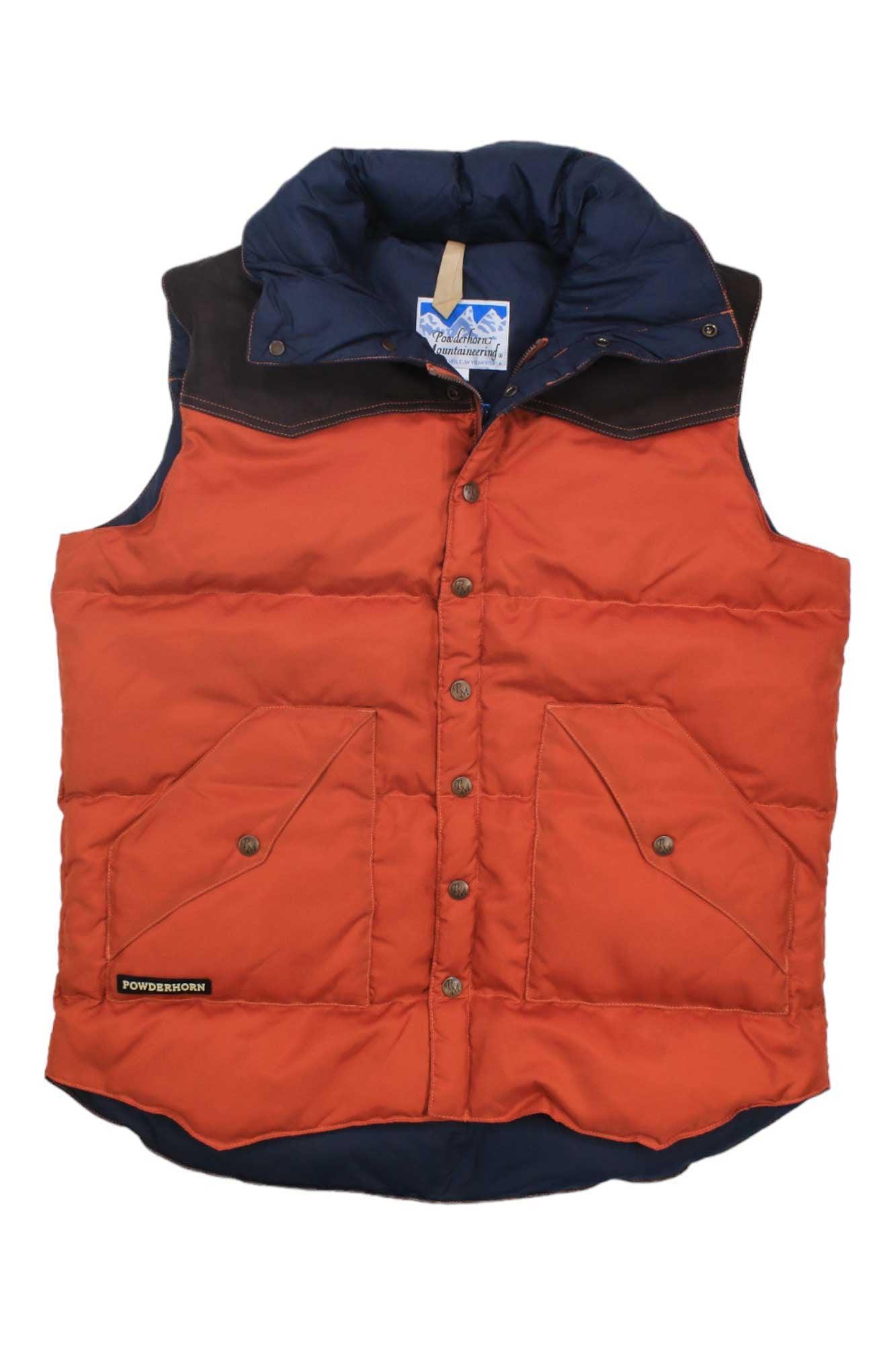 Powderhorn Mens The Original Leather Vest Powderhorn