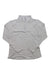 The Tasc Womens Apex Fleece 1/4 Zip Top is a light gray, long-sleeve fleece with a quarter-zip neckline, made from moisture-wicking fabric and shown laid flat on a white background.