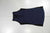 Womens merino sport dress, sleeveless navy with black trim and side panel