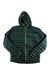 The Marmot Featherless Hoody is a dark green, weather-resistant, synthetic insulated jacket with a hood, front zipper, yellow trim, and checkered pattern. The Marmot logo appears on the left chest.