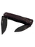 The Benchmade Weekender Slip Joint Knife features two partially open dark blades and a maroon handle, displayed against a white background.
