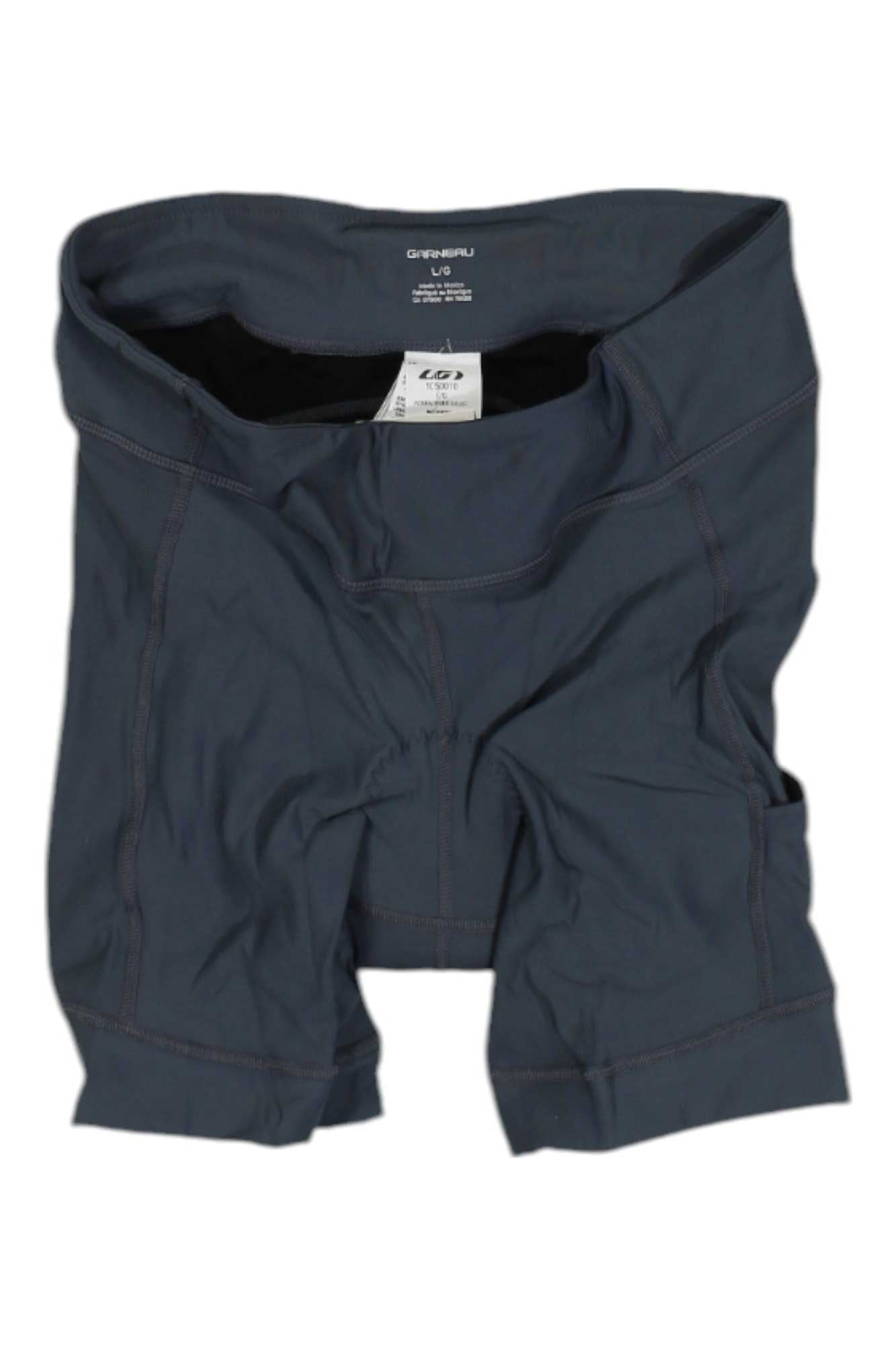 Women's 7.5-inch cycling shorts, dark navy with elastic waistband and front seams