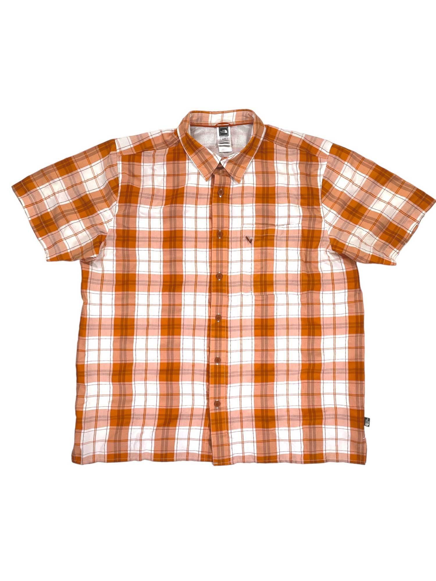 Mens Short Sleeve Button Down Plaid Shirt The North Face