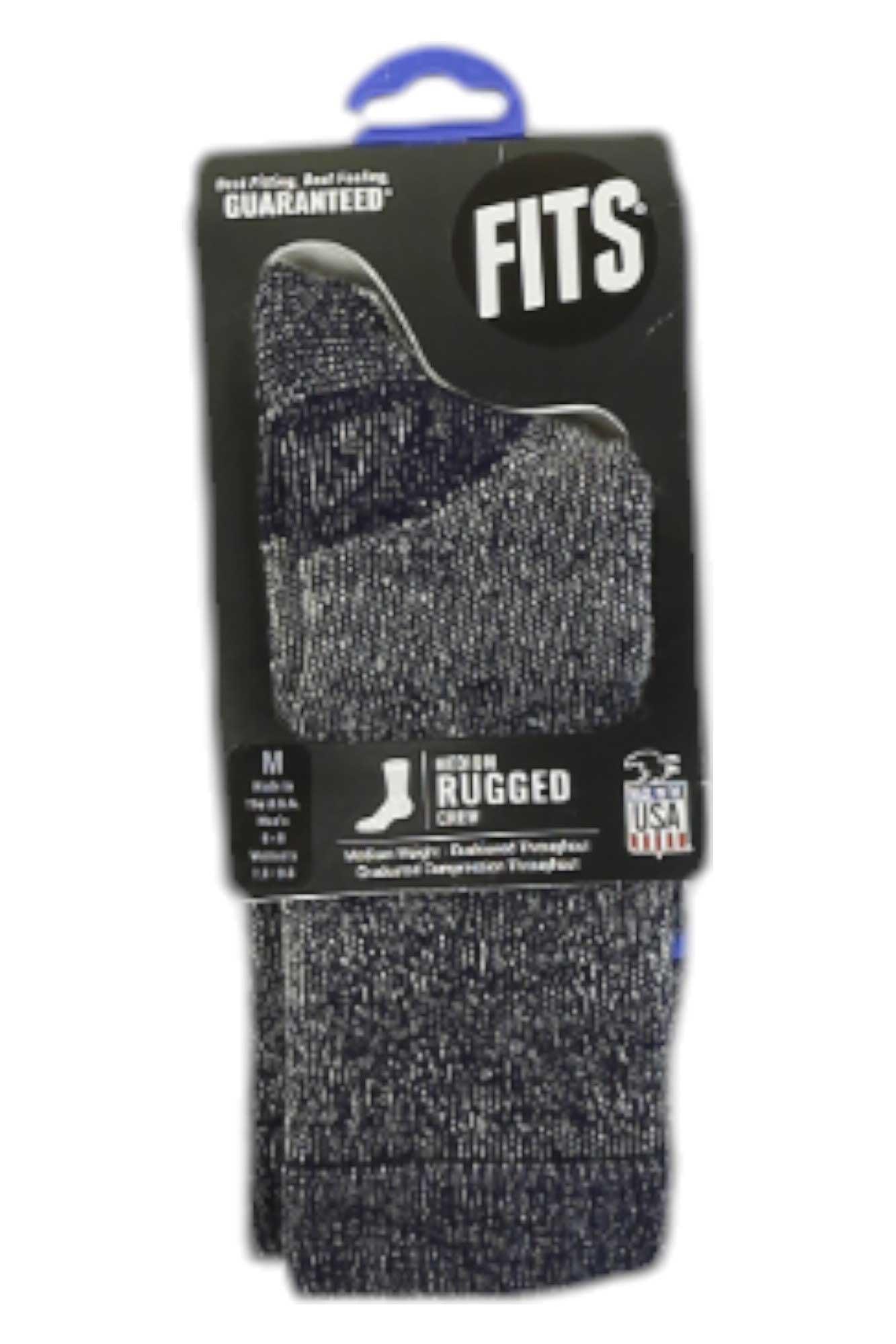 Fits Medium Rugged Crew Sock Fits Socks