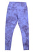 The Glyder Womens Pure Legging is a high-waisted, full-length fitness legging for women featuring a purple and white tie-dye pattern, shown flat on a white background.