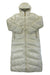 Indyeva long hooded puffer coat, light beige, full zip with front pockets