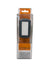 Flat panel LED tail light with rectangular LED window, dark housing in blister package.