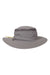 The Sunday Afternoons Cruiser Hat is a wide-brimmed gray hat with mesh ventilation around the crown, a round top, and a slightly curved brim, making it ideal for sun protection during hiking and outdoor activities.
