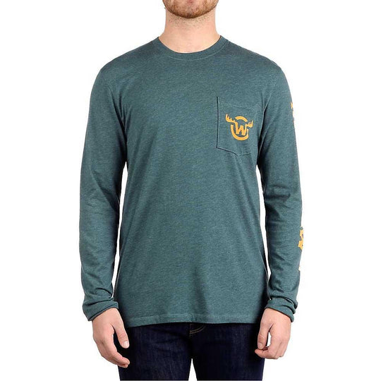 Moosejaw Mens Fearsome Critter LS Pocket Tee Moosejaw