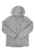The North Face women's light-gray hooded 3-in-1 jacket with front zipper and pockets