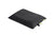 A Nemo Fillo Elite Pillow in rectangular black, with heathered fabric cover, two small green tags, and a black clip on one side, is shown on a white background.