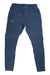 Rab Women's Rhombic Tight in navy blue, featuring a side zip pocket, ideal for mountaineering or as windproof fleece leggings, displayed flat on a white background.