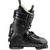 The Phaenom FR 01 110 Ski Boot by Phaenom is a black freeride boot featuring two adjustable buckles, high ankle support, a textured shell, and padded light interior with hybrid cabrio overlap construction, shown in profile on a white background.