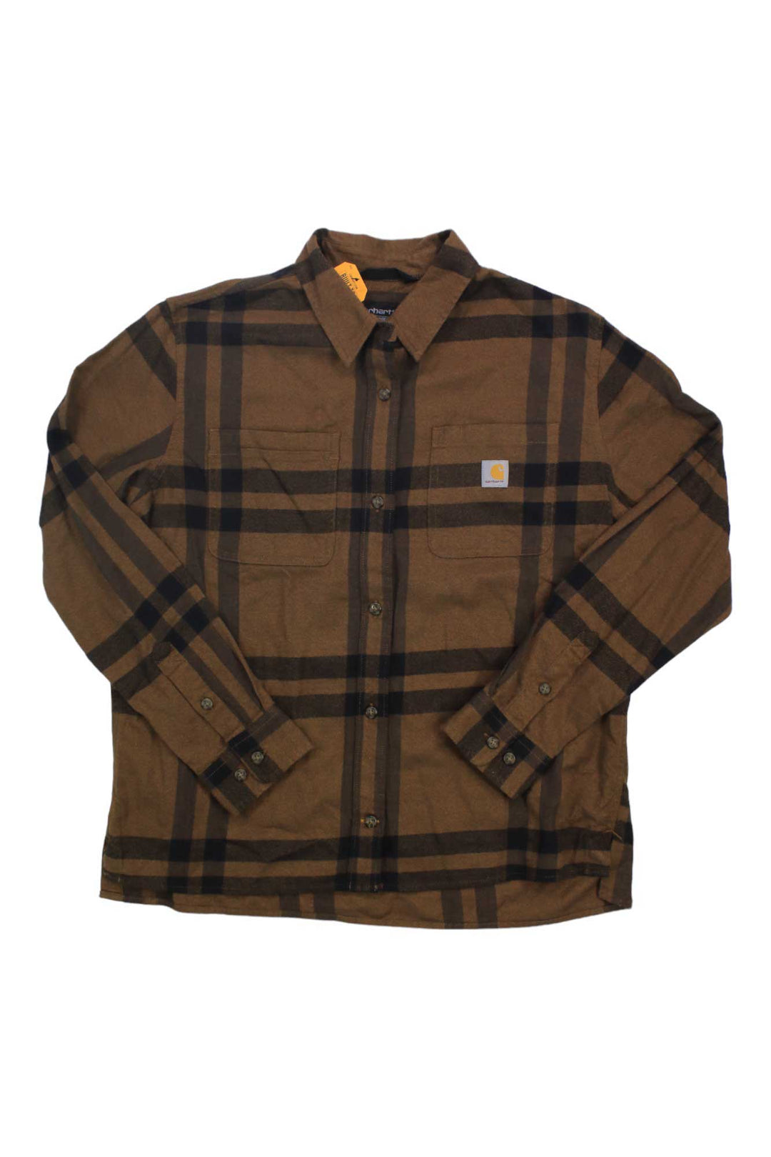 Carhartt Womens Rugged Flex Loose Fit Midweight Flannel LS Plaid Shirt Carhartt