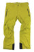 A pair of Helly Hansen Men's Legendary Insulated Pants in bright yellow, featuring black zipper pockets, reinforced black cuffs, belt loops, and articulated knees, displayed against a white background.
