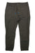 Men's ripstop pants, charcoal gray, front view with drawstring waist and side pockets