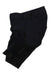 Rapha black cargo shorts, angled side view with cargo pocket and slanted hem