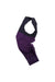 A pair of Rapha Mens Pro Team Bib Shorts II - Long in purple and black, with a dual-density chamois pad and signature leg branding, laid flat on a white background.