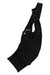 A pair of black Rapha Mens Pro Team Bib Shorts II - Regular with mesh straps, visible Rapha branding near the leg hem, a pink tag attached, and race-grade chamois for comfort.