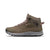 Cragstone mid waterproof leather boot in brown/grey, lace-up with padded collar