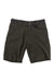 Men's light cotton short with dark gray fabric, button fly, side pockets