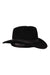 Pendleton outback hat, dark black felt, wide brim and center band detail