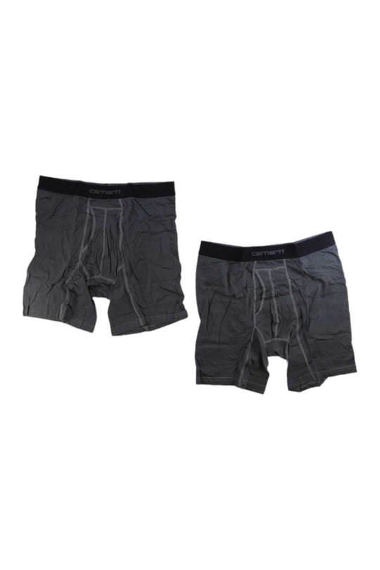 Carhartt Mens 8 Inch Basic Cotton-Poly Boxer Brief 2 Pack Carhartt