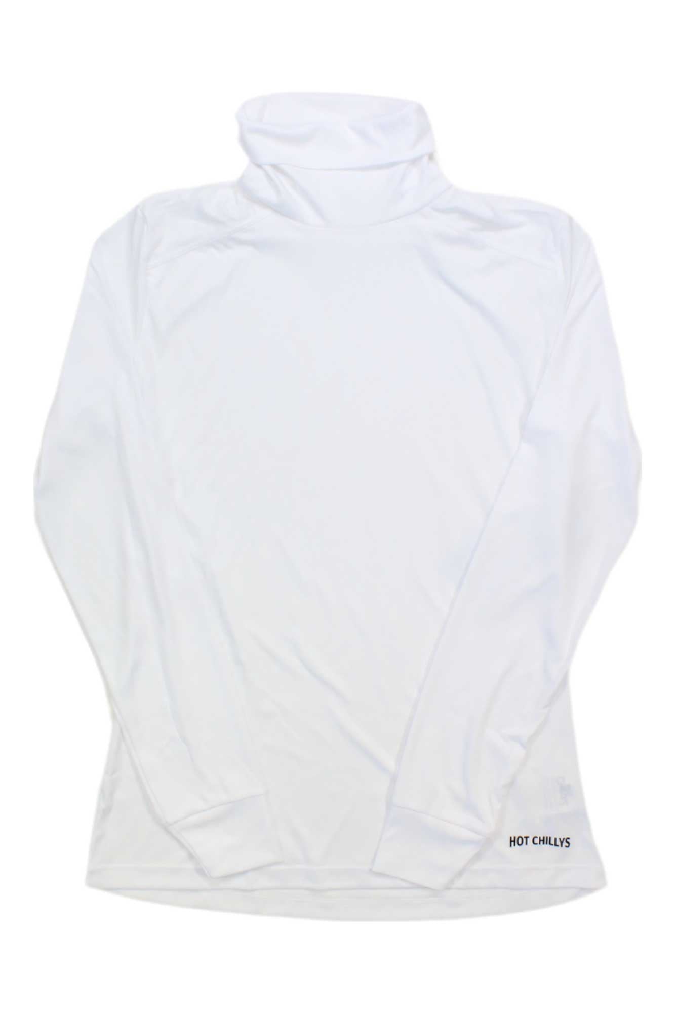 Women’s hooded t-neck shirt, white long sleeves