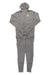 Men's merino ninja suit, heather gray, hooded full-zip jacket with matching pants