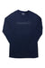 Women’s Norrona merino round-neck top, deep navy blue with logo on upper chest