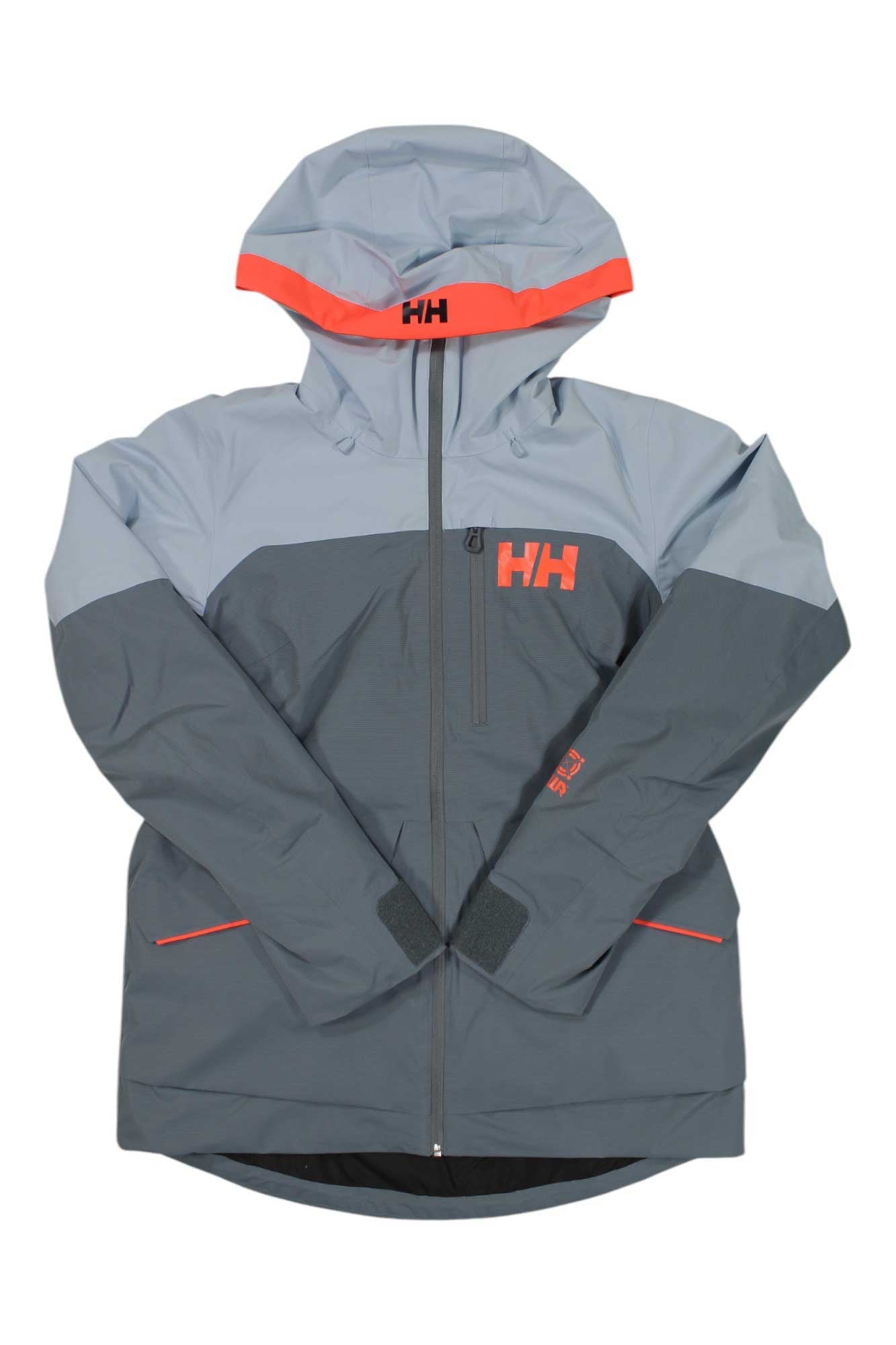 Helly Hansen women’s Lifaloft hooded jacket, full zip with red trim and HH logo
