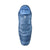A blue Nemo Women’s Disco 30 Sleeping Bag, mummy-shaped with a hood, chest logo, front zipper, and quilting, shown from above. Designed for backpacking comfort and side-sleeping.