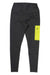 A pair of The North Face Women's Paramount Tight black high-rise leggings with a high waistband, FlashDry-XD technology, and a bright yellow zippered pocket on the upper right thigh.