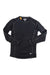 Carhartt men's midweight crewneck shirt, dark heather black, long sleeves, stitched seams