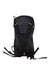 A black Gregory Tempo 3 Hydration Pack with orange accents, elastic front cord, adjustable shoulder straps, zippered top compartment, and integrated ski attachment system is displayed against a white background.