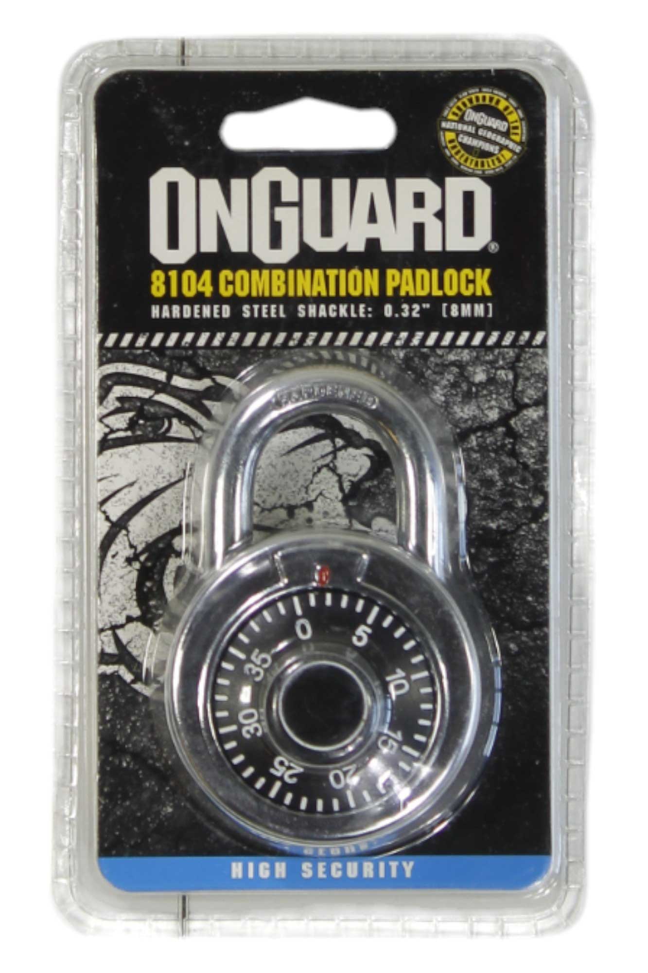 OnGuard BullMastiff Dial Combo PadLock Onguard