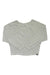 The Glyder Women's Comfort Dolman, a light gray crewneck crop top with long dolman sleeves and a relaxed fit, is laid flat on a white background. It features a small black tag at the bottom hem.