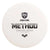 Discmania Neo Method midrange driver disc, white face with Discmania Evolution text