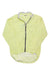 The Sugoi Women's Zap Bike Jacket is a lightweight, long-sleeve, yellow high visibility jacket with a full front zipper, gray collar, and slightly longer back hem, shown flat on a white background.