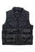 The Marmot Womens Guides Down Vest is a black, sleeveless insulated vest with a front zipper, two horizontal sections, high collar, and Marmot logo on the chest—ideal for layering outdoors.