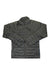 The Outdoor Research Men's Helium Down Jacket is a dark gray, lightweight insulated jacket featuring a front zipper, long sleeves, and an OR logo on the chest, shown laid flat on a white background.
