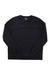 The Rhone Mens Spar Notch Crewneck Top is a plain black long-sleeve sweatshirt for men, shown laid flat on a white background.