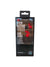 Retail packaging for Outdoor Tech Makos All Sport Earbuds shows red and black earbuds through a clear window. Highlights include hi-fi sound, universal controls, lightweight design, built-in mic, and sweat resistance.