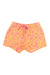 Toad & Co Women's Boundless 4 Inch Short—pink organic cotton shorts with a yellow abstract animal and floral pattern, elastic waistband, and pink drawstring; ideal casual wear for everyday comfort.
