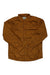 The Marmot Men's Rye Jacket shown here is a brown, insulated shirt jacket with long sleeves, a collar, and chest pocket, displayed flat on a white background.