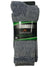 The Terramar Merino Hiker Sock 2 Pack includes two pairs of gray and black crew hiking socks. The label features "Performance Outdoor" and "Merino" in English and French.
