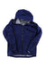 The Norrona Mens Falketind GTX Jacket, a dark blue mountaineering jacket with a hood, front zipper, long sleeves, and relaxed fit for men, is displayed flat on a white background.