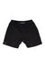 The Zoic Womens Bliss 7 Inch Short, black bike shorts for women with zippered pockets and lightweight stretch fabric, is displayed flat on a white background.